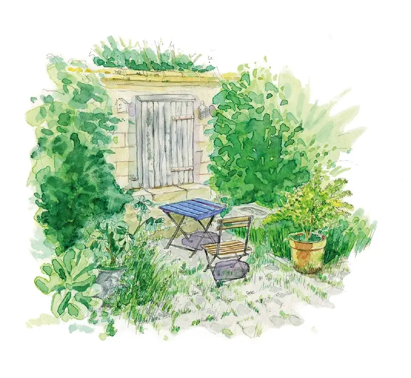 Illustration d'un jardin